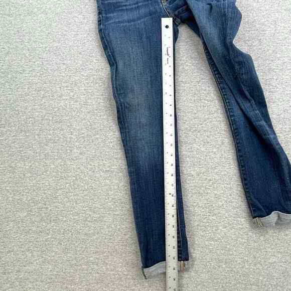 7 For All Mankind Jeans Womens 24 Skinny Crop & Roll Casual Medium Wash Denim - Picture 10 of 12